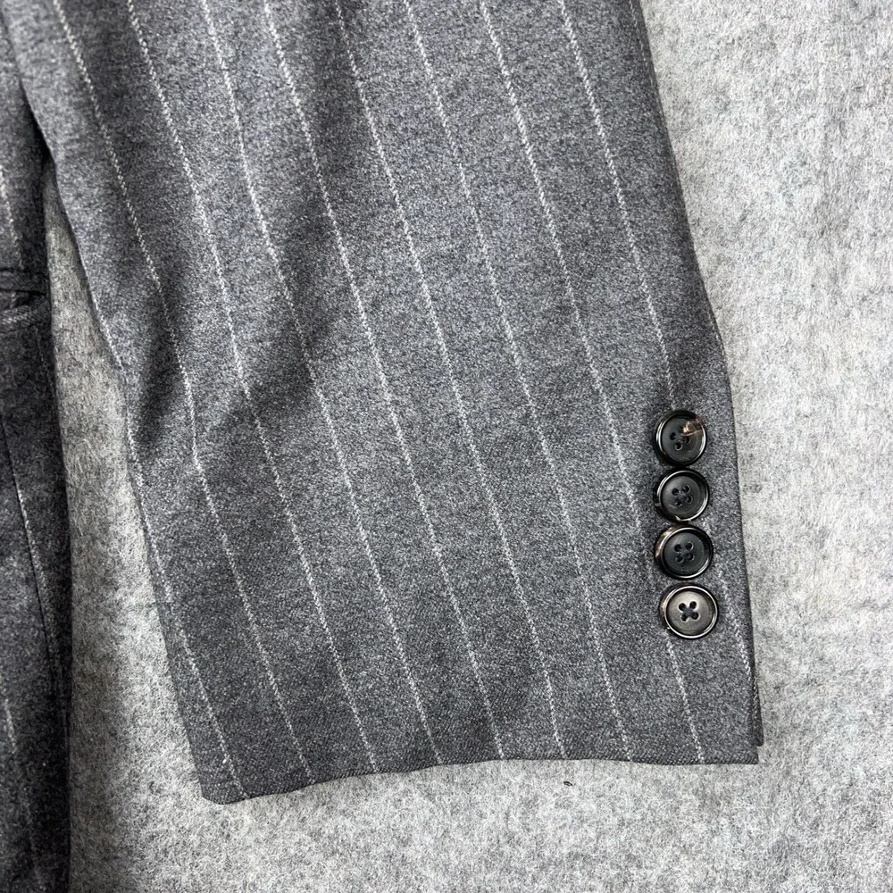 Brooks Brothers Golden Fleece Blazer Men 48R Gray Pinstripe Sport Coat Jacket US